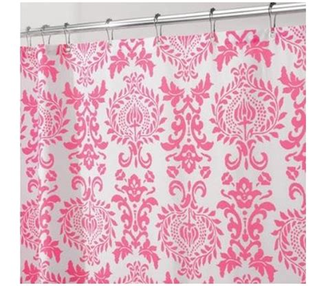 Damask Hot Pink Shower Curtain