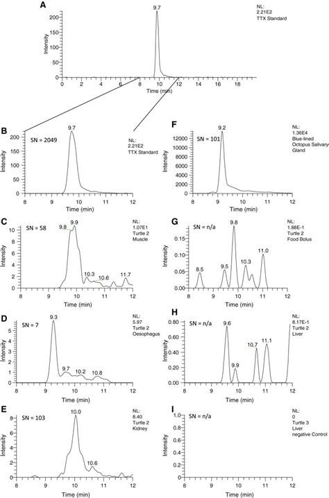 A Extracted Ion Chromatogram Mz 2002 Of Ttx Standard Across The