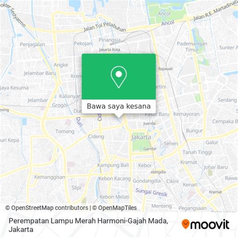 Cara Ke Perempatan Lampu Merah Harmoni Gajah Mada Di Jakarta Pusat