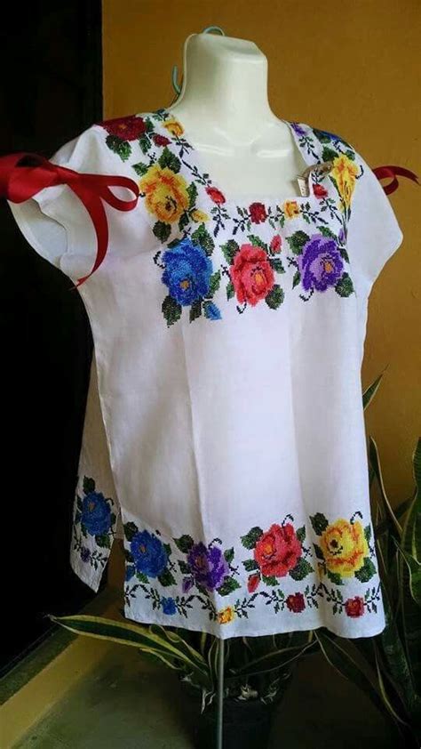 Venta Blusas T Picas Bordadas A Mano En Stock