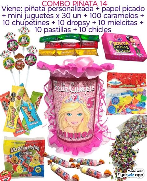 Combo piñata 14 super promo Mirian dulce golosinas