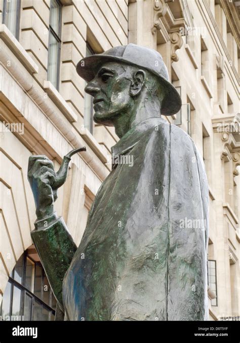 Statue, Sherlock, Holmes, Baker Street, London, England, Europe ...