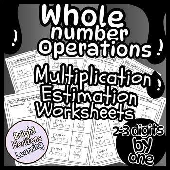 Find The Product Estimate By Rounding 2 3 Digits By 1 Digit Multiply