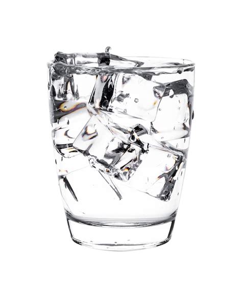 Premium Photo Close Up Of Ice Cubes In Glass Against White Background