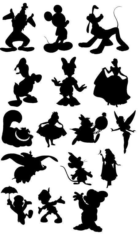 Disney Silhouettes Siluetas Disney Silueta Disney Manualidades