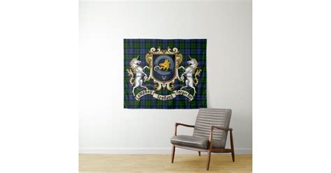 Campbell Clan Badge & Tartan Tapestry | Zazzle