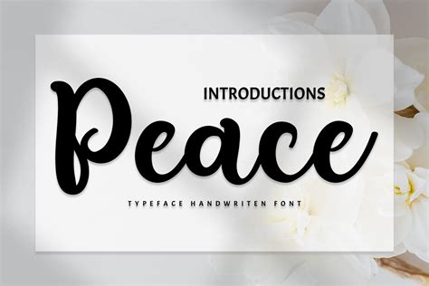 Peace Font By Bintang Studio · Creative Fabrica