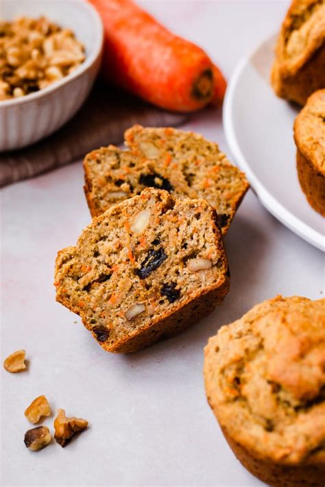 Carrot Banana Oat Muffins Vegan Gluten Free Ellie Likes Cooking