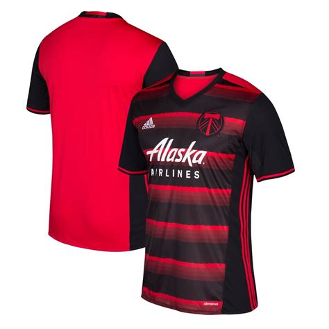 Men's adidas Black Portland Timbers 2017 Team Replica Secondary Jersey