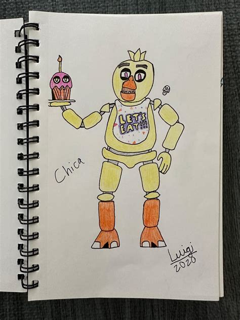 Chica fanart by Luigi33330 on DeviantArt