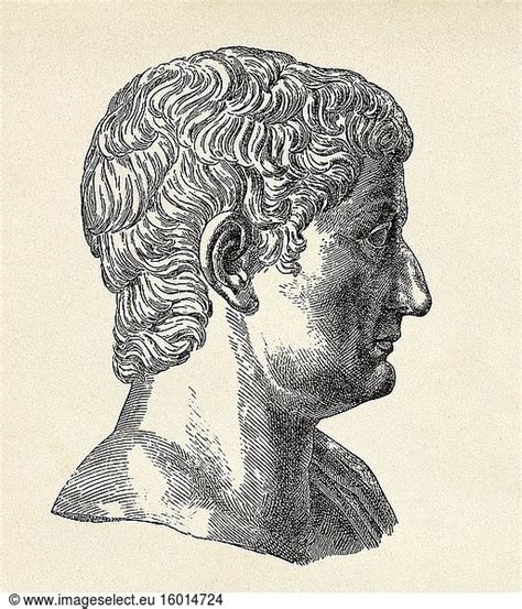 Portrait Of Roman Emperor Tiberius Caesar Augustus Tiberius Claudius