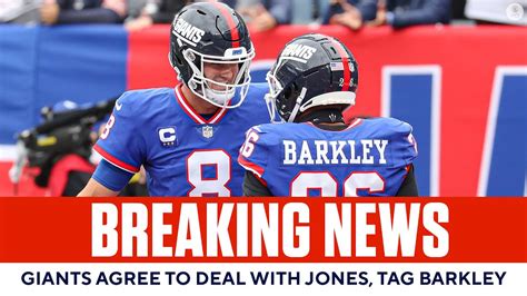 New York Giants Agree To 4 Year Deal With Daniel Jones Tag Saquon Barkley Cbs Sports Youtube