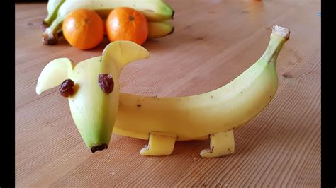 Hund Aus Banane Anleitung Foodart Youtube