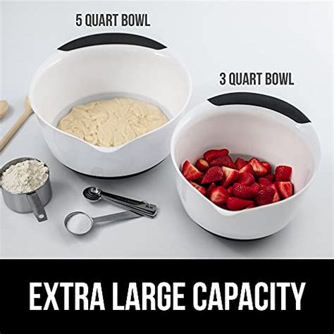 Gorilla Grip Mixing Bowls Set Of Slip Resistant Rubber Bottom