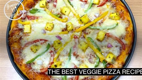 Dominos Style Veg Pizza Veg Pizza Recipe Paneer Pizza Youtube