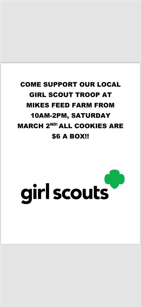 Local Girl Scout Cookies Mikes Feed Farm