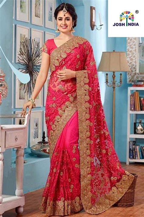 Modern Indian Light Pink Color Saree For Wedding Saree Designs Party