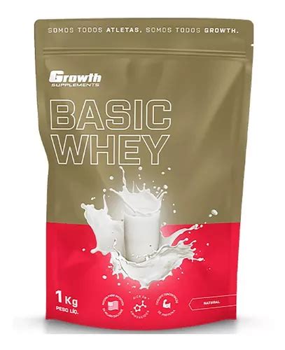 Whey Growth 80 Proteína Concentrada Sabor Natural 1kg Mercadolivre