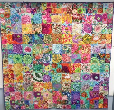 Kim Olmedo S Kaffe Fassett Seed Packet Quilt Colorful Quilts Bright