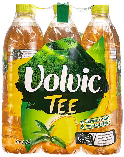 Volvic Frucht Gr Ner Tee Zitrone Einweg X L Amazon De