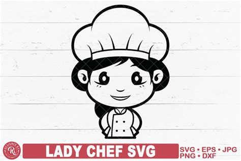 Lady Chef Logo Svg Kitchen Cooking Bakery 2232956