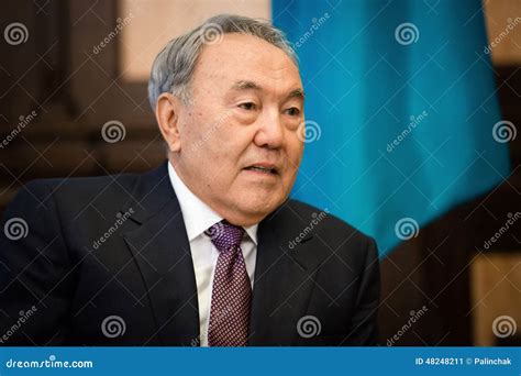 President Of Kazakhstan Nursultan Nazarbayev Editorial Photo Image Of