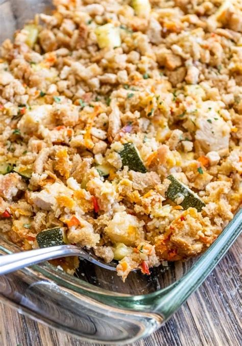 Chicken Zucchini Casserole With Stuffing 100k Recipes