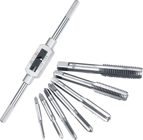 pieces tap wrench set thread tap set  adjustable tap wrench