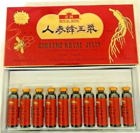 Ginseng Royal Jelly 30 Bottle Of 10 Ml Red Ginseng Royal King Liquid 1pk 30pcs 799745281026 Ebay