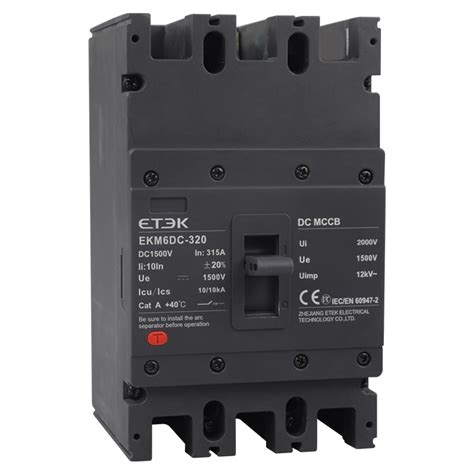 Ekm Dc Mccb High Voltage Molded Case Circuit Breaker Etek Electric