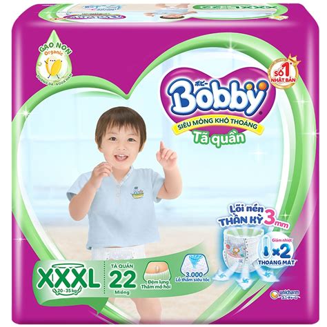 bobby super thin dry  breathable diaper pants xxxl  kg
