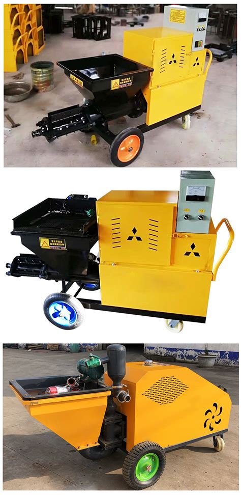 Electric Wall Cement Mortar Spraying Plastering Rendering Machine