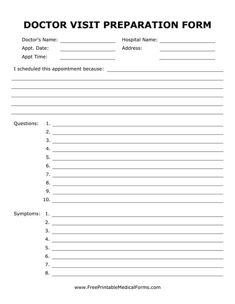 Doctor Appointment Template Free Download Free Templates Printable