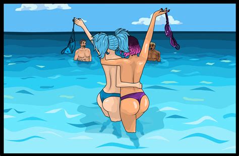 Paladins On Beach Skye Evie By Tiarr Hentai Foundry