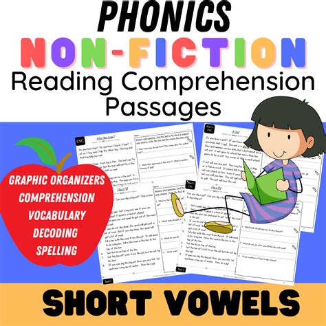 Nonfiction Decodable Passages Short Vowels Orton Gillingham Mama