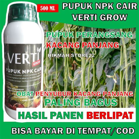 Jual PUPUK MURAH PUPUK NPK CAIR VERTI GROW 500 ML Pupuk Semprot Pelebat