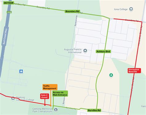 Stage Two Road Closures Impacting Access to Geelong Memorial Park