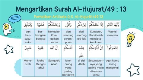 MAKNA QS AL HUJURAT AYAT 13 Copy Pptx