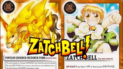 DECK de Ponygon e Zatch uma dupla imparável Zatch Bell Card Game GBA