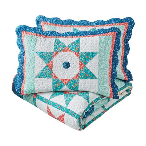 The Pioneer Woman Vintage Star 3 Piece Quilt Set Full Queen Walmart