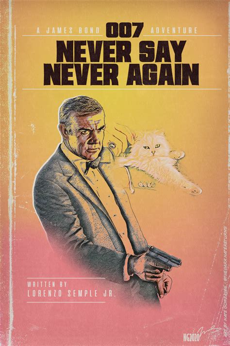 NEVER SAY NEVER AGAIN | Poster By Thedarknatereturns