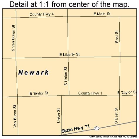 Newark Illinois Street Map 1752103