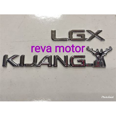 Jual Embleme Emblem Logo Tulisan Lgxkijang Tanduk 1997 2003 Chrome