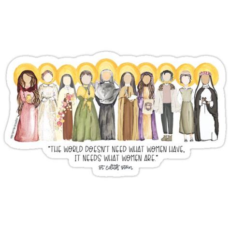 Women Saints Sticker Catholic Catholic Wallpaper Catholic Art