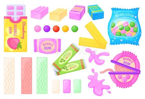 Chewing Dragee Gummy Macula Bubblegum In Container Wrappers Cartoon Bubble Gum Chewy Mint Or