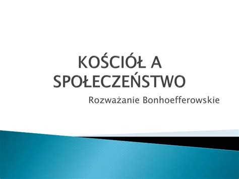 PPT KOŚCIÓŁ A SPOŁECZEŃSTWO PowerPoint Presentation free download