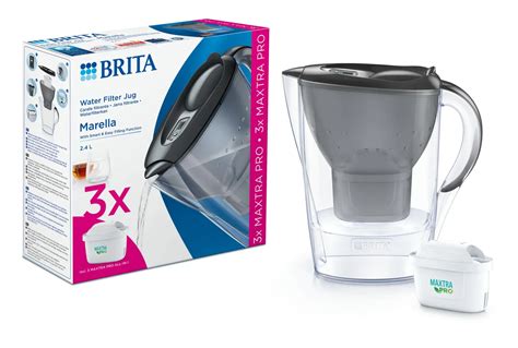 Brita Pack Carafe Filtrante Marella Cool Grey 3 MAXTRA PRO ALL IN 1