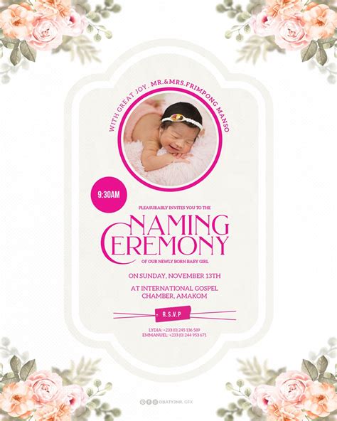 Naming Ceremony Event Poster Design Flyer And Poster Design Poster