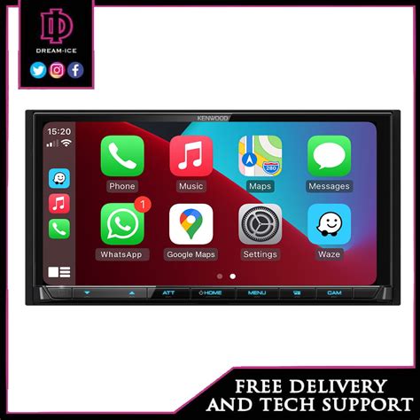 Kenwood Dmx Dabs Wireless Double Din Headunit Dream Ice