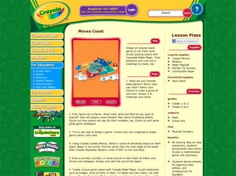 Moves Count Lesson Plan for 1st - 6th Grade | Lesson Planet